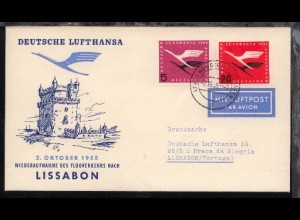 Lufthansa-Erstflug-Bf. Hamburg-Lissabon 2.10.1955