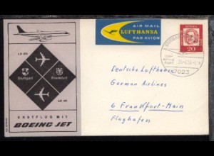 Lufthansa-Erstflug-Bf. Stuttgart-Frankfurt 26.4.1964