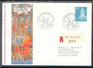 SSt. 6311 MORGARTEN 15.11.65 1315 1965 auf Sonder-Umschlag 