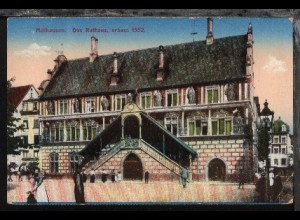 Mülhausen/Elsass (Rathaus), 1917, Kte min. Eckbug