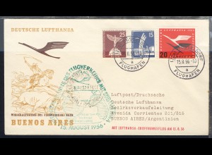 Lufthansa-Erstflug-Bf. Düsseldorf-Buenos Aires 15.8.1956