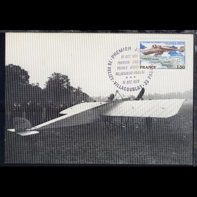 65. Jahrestag der 1. Luftpostverbindung zwischen Villacoublay und Pauillac 