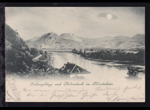 Siebengebirge und Rolandseck im Mondschein, 1898