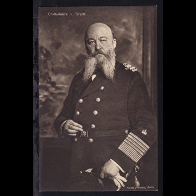 Großadmiral von Tirpitz, Wohlfahrts-Karte des "Reichsverband zur 