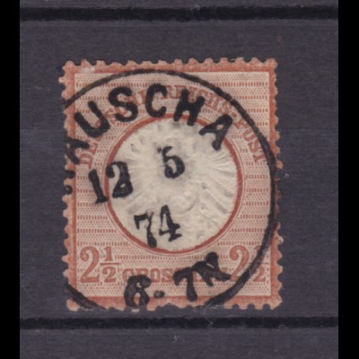 Adler mit großem Schild 2½ Gr. mit K1 RAUSCHA 12.5.74
