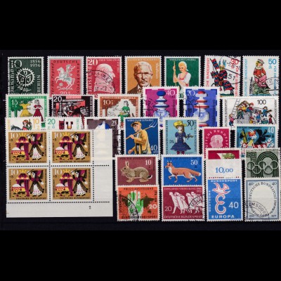 1 Steckkarte mit Briefmarken aus Nachlass, gemischt