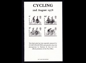100 Jahre britischer Radfahrer-Touring-Club Schwarzdruck