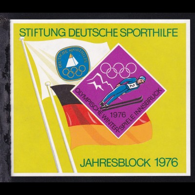 Stiftung Deutsche Sporthilfe Jahresblock 1976
