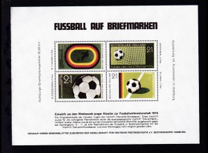 Fussball auf Briefmarken Entwürfe aus dem Wettbewerb Junger Künstler zur 