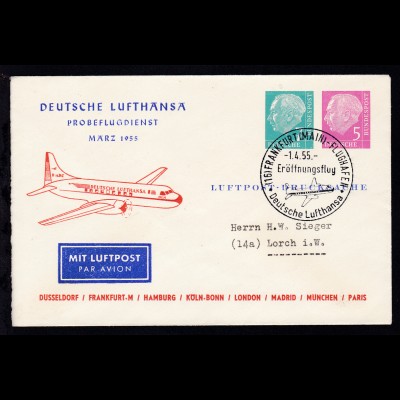 Deutsche Lufthansa Probeflugdienst März 1955