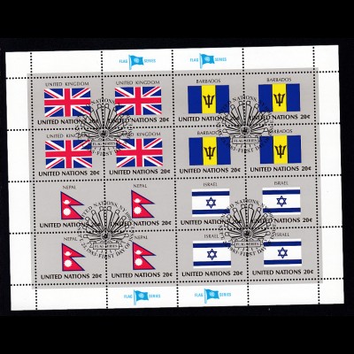 Flaggen der UNO-Mitgliedsstaaten IV, Kleinbogensatz 