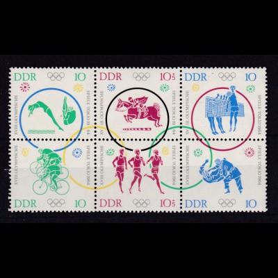 Olympische Sommerspiele Tokio 1964 Sechserblock **