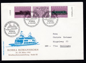 100 Jahre Gotthard-Bahn auf Sonderumschlag zur ROBRA 82