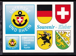 Schweiz Untersee und Rhein Souvenir-Kleber