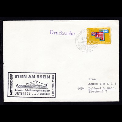 OSt. Stein am Rhein 22.5.67 + Cachet MS Stein am Rhein auf Brief