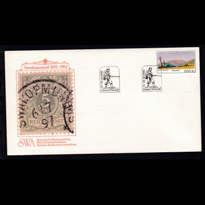 Nationale Briefmarkenausstellung Swakopmund 1982 Sonderumschlag ohne Anschrift