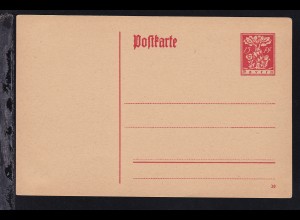 Postkarte Wappen am Eichenstamm 15 Pfg.