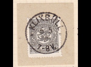 Wappen 2½ Pfg. auf Briefstück mit Stempel KLIXBÜLL ** 6.5.20