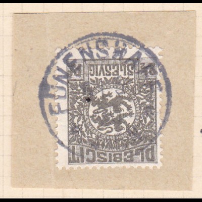 Wappen 2½ Pfg. auf Briefstück mit Stempel FÜNENSHAFF ** 1.6.20