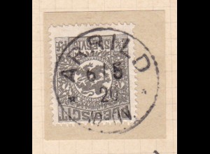 Wappen 2½ Pfg. auf Briefstück mit Stempel ARRILD ** 6.5.20