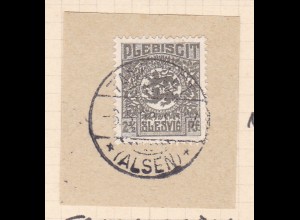 Wappen 2½ Pfg. auf Briefstück mit Stempel TANDSLET (ALSEN) ** 6.5.20