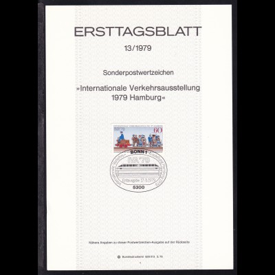 Ertstagsblatt Internationale Verkehrsausstellung hamburg 1979