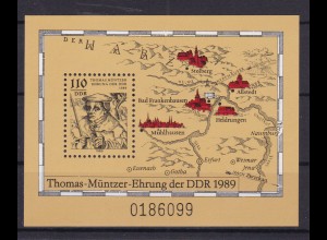 500. Geburtstag von Thomas Müntzer, Block **