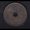 Belgisch-Kongo 1888 10 Centimes Kupfermünze, SS/VZ