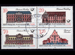Historische Postgebäude Viererblock