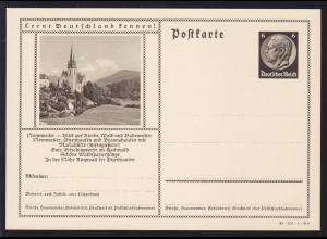 Hindenburg 6 Pfg. Druckvermerk: 38-105-1-B8 Bild: Nonnenweiler Kirche