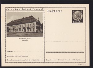 Hindenburg 6 Pfg. Druckvermerk: 37-100-1-B7 Bild: Blieskastel Rathaus