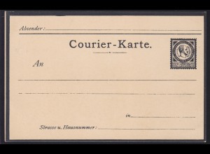 Magdeburg Courier-Karte 2½ Pfg. Trauerkarte Kaiser Wilhelm I., ungebraucht