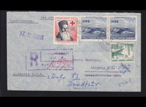 1960 R-Brief aus Chuquicamata nach Leipzig
