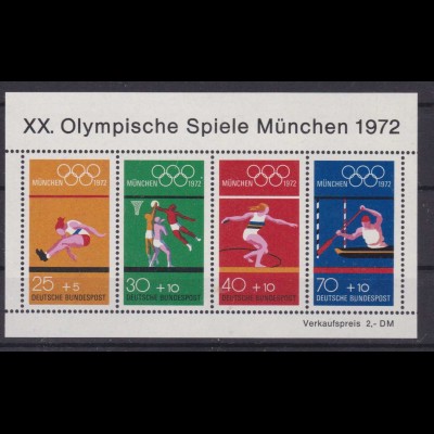 olympische Spiele München 1972, Block **