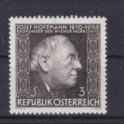 10. Todestag von Josef Hoffmann, **