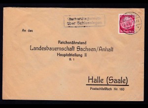 SCHLEUSINGEN LAND 2.9.34 + R2 Gerhardtsgereuth über Schleusingen auf Brief