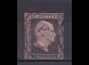 König Friedrich Wilhelm IV 1 Sgr. mit Nummernstempel 128 (= Billerbeck)