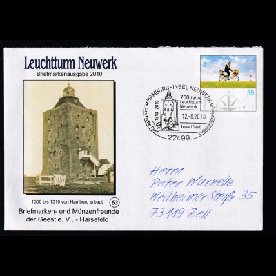 HAMBURG-INSEL NEUWERK 27499 Deutsche Post Erlebnis Briefmarken 700 Jahre 