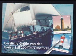 Herzliche Grüße von der Hanse Sail 2004 aus Rostock
