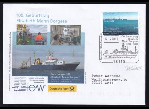 ROSTOCK 18119 Deutsche Post Erlebnis Briefmarken 100. Geburtstag Elisabeth Mann 
