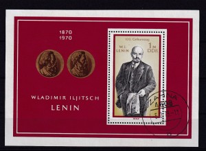 100. Geburtstag von Wladimir Iljitsch Lenin, Block