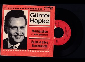 Günter Hapke "Marlischen"/"Es ist ja alles kinderleicht", Amiga-Single