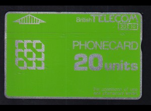 British Telekom Phonecard 20 Units
