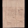 1817 Brief mit Schnörkelschrift aus Frankenberg