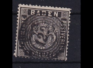 Wappen 1 Kr. mit Nummernstempel 122 (= Salem)