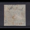 Ziffer 3 Kr. auf Briefstück mit Nummernstempel 139 (= Stockach), gepr. Seeger BPP
