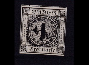 Wappen 1 Kr. mit Uhrradstempel 5 (= Allensbach)
