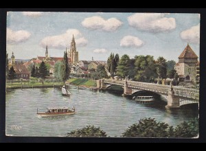 Konstanz Rheinbrücke, "WIRO" Künstlerkarte 2902C