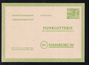 Funklotterie-Postkarte Berliner Bauten I 10 Pfg. 