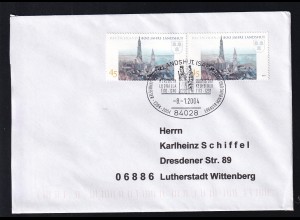 800 Jahre Landshut 2x auf Brief